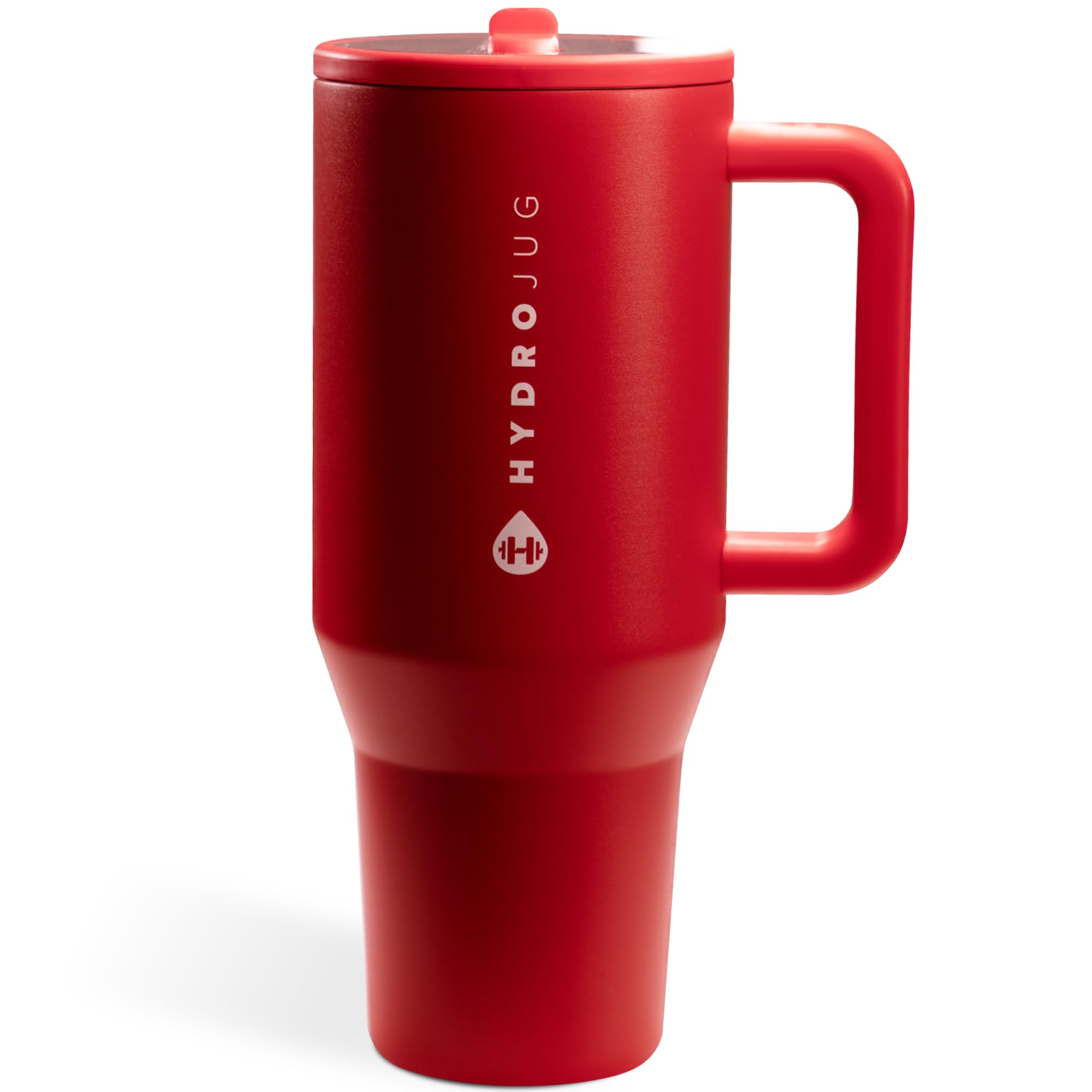 HydroJug Traveler with ambidextrous lid for easy use with either hand.