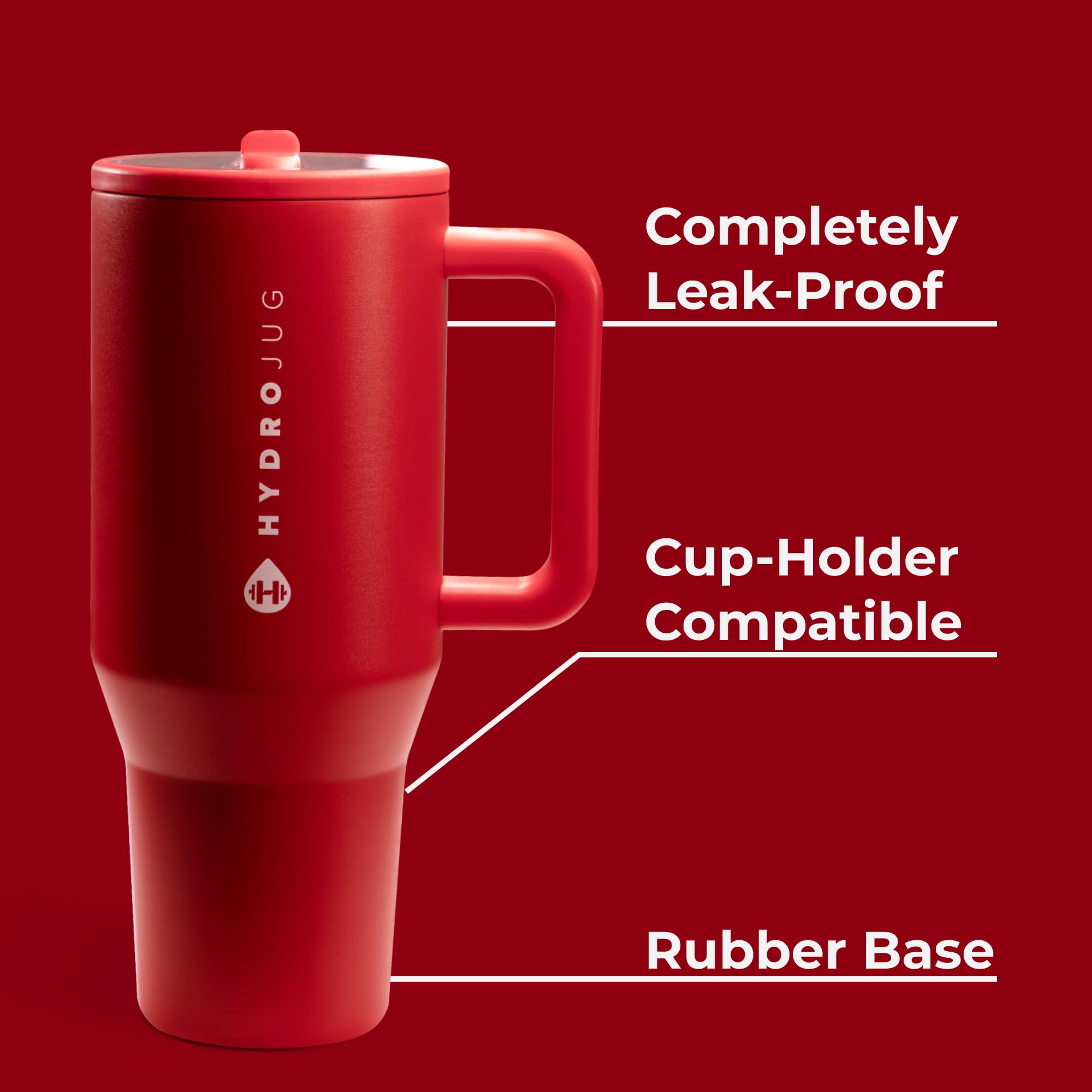 HydroJug Traveler circular flip straw for convenient sipping