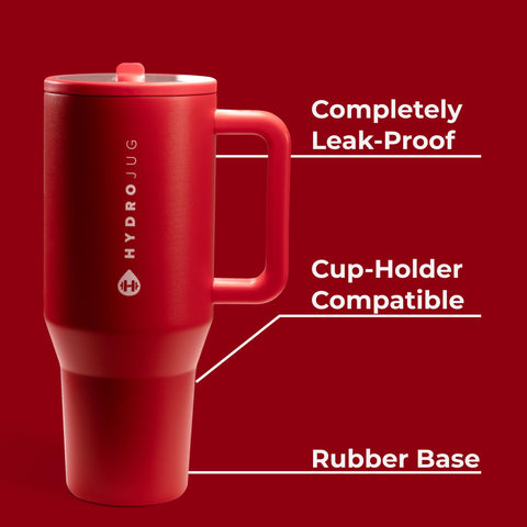 HydroJug Traveler circular flip straw for convenient sipping