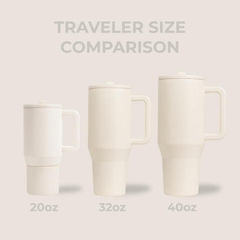 HydroJug Traveler cream color bottle adds stylish, portable hydration.