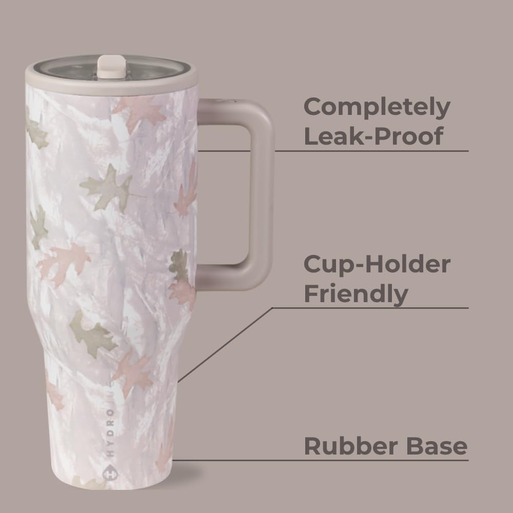 HydroJug Traveler flip straw circle enables ambidextrous sipping on the go.