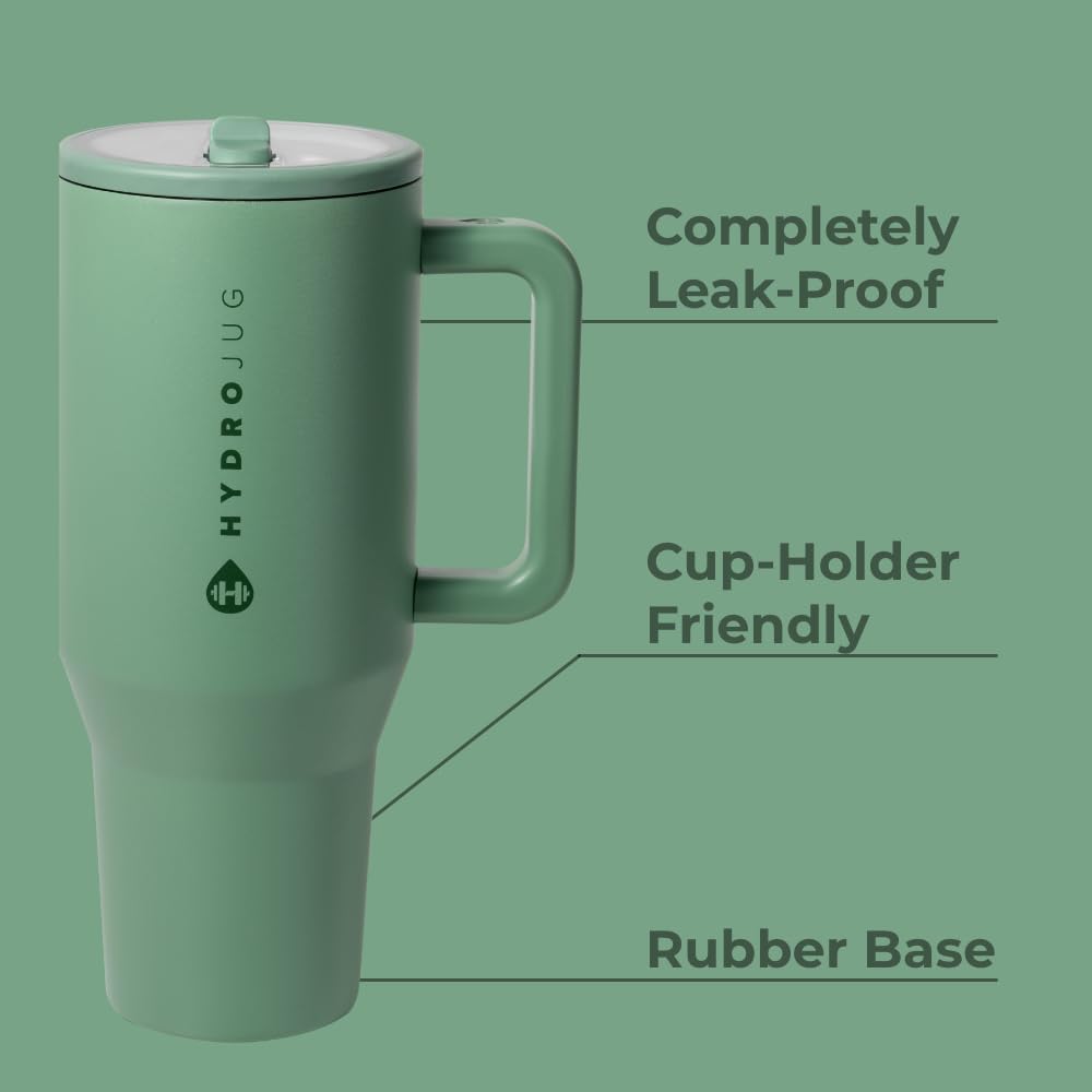 HydroJug Traveler flip straw ready for quick sipping on the go