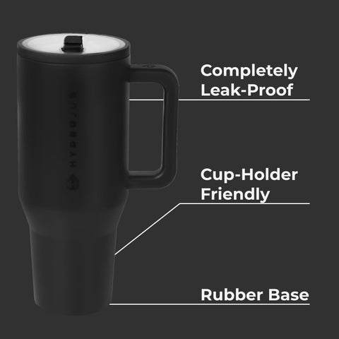 HydroJug Traveler flip straw for quick hydration during workouts.