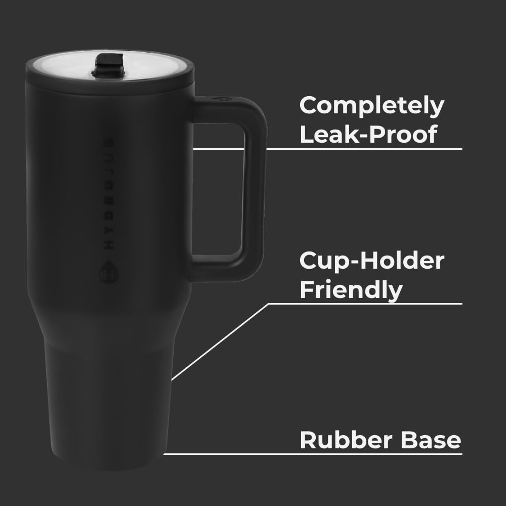 HydroJug Traveler flip straw designed for quick sipping during workouts.