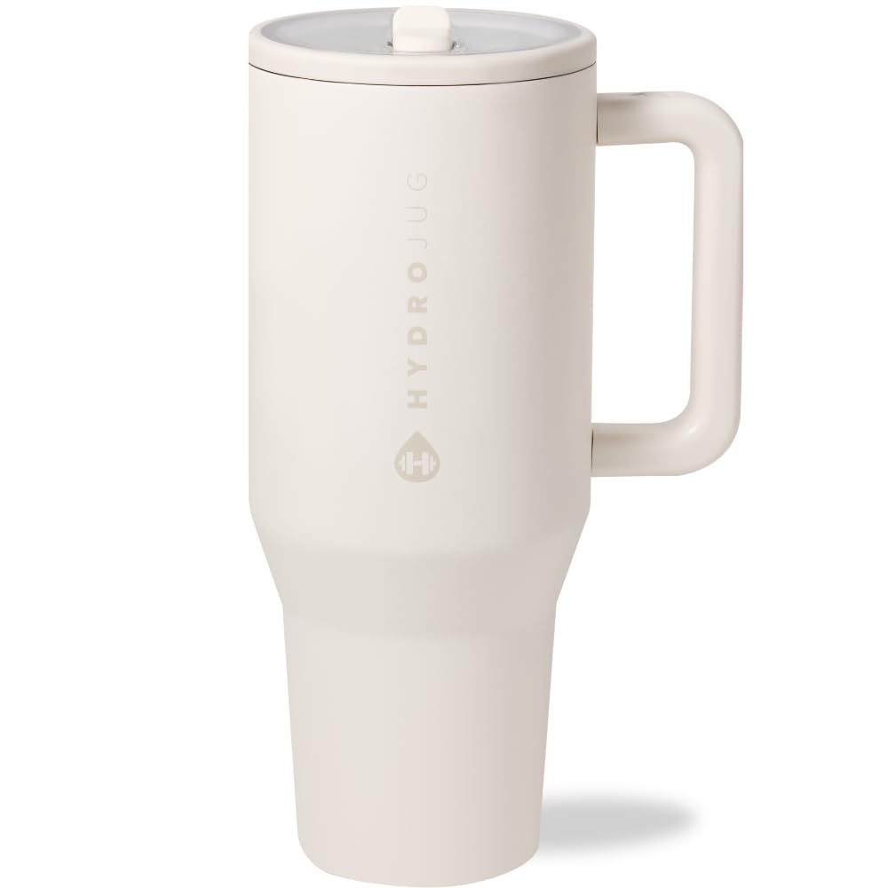 HydroJug Traveler with handle and flip straw for easy on-the-go sipping