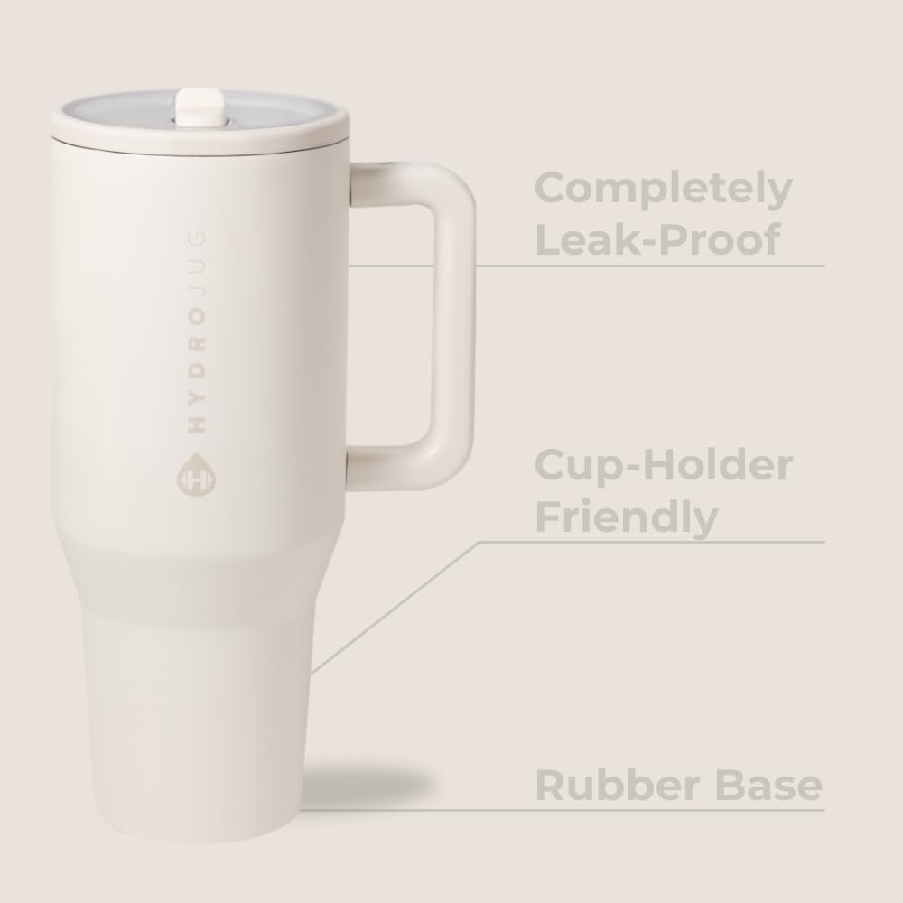HydroJug Traveler leak-proof base keeps bottle steady on trips