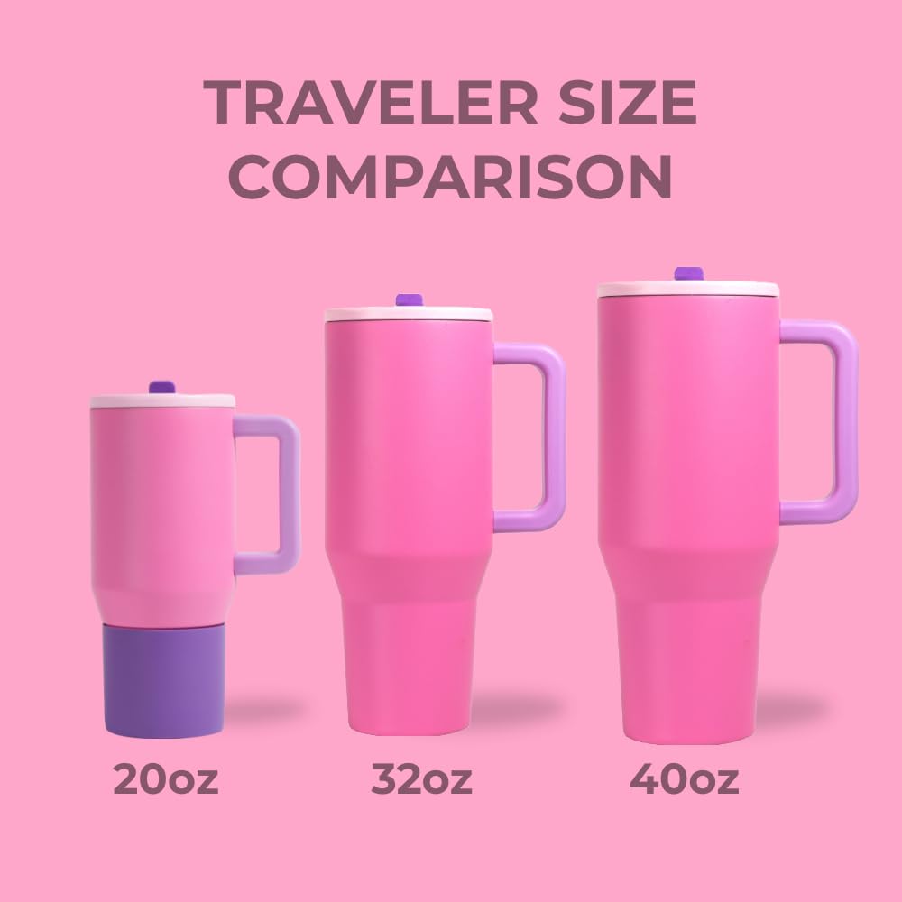 The HydroJug Traveler rubber-base-non-slip provides stable placement on surfaces.