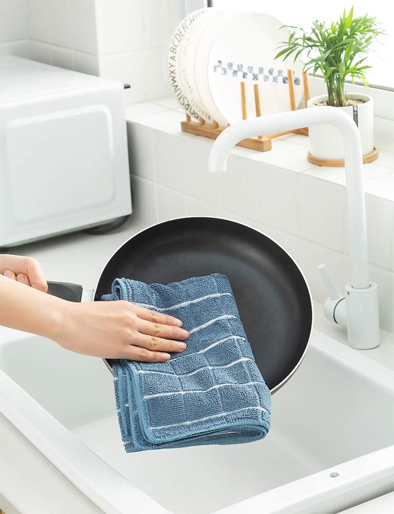 HYER KITCHEN towels drying dishes, soft touch without shedding fibers.
