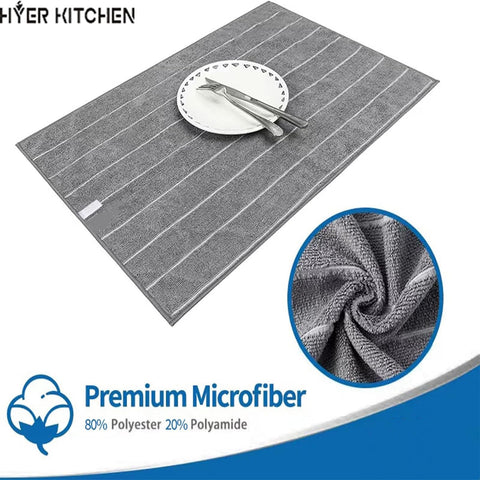 HYER KITCHEN microfiber towels oversized 26-by-18 inches for wide coverage