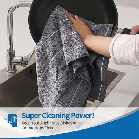 HYER KITCHEN microfiber towels soft texture gentle on surfaces and hands