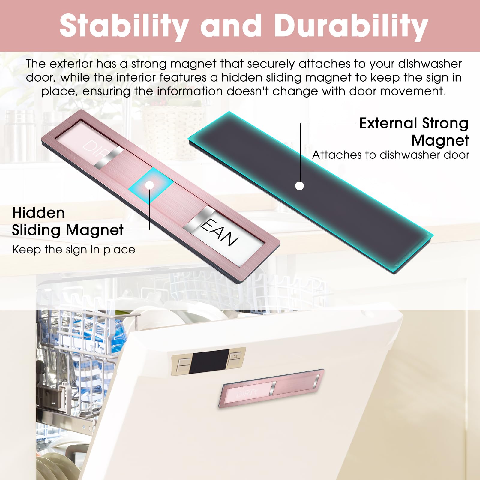 HYF DESIGN Double magnet locking prevents misalignment during busy kitchen moments.