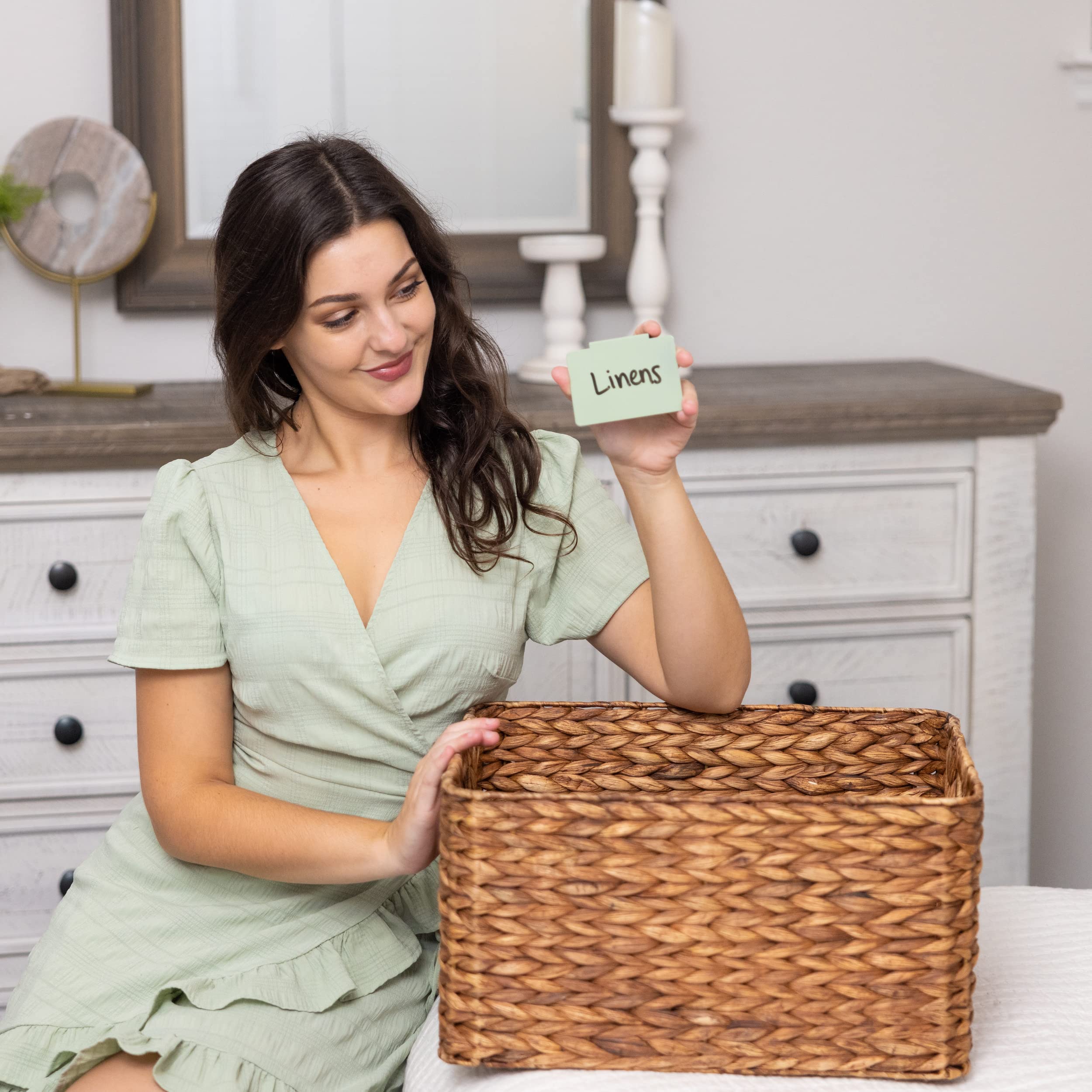 Hygge & Sage bin clip fits up to half-inch thick for versatile use.