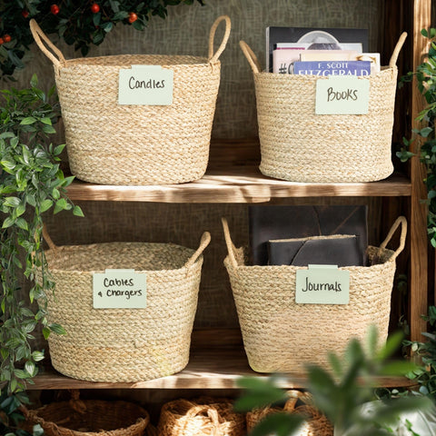 Hygge & Sage non-slip pads keep labels secure on wire or plastic bins.