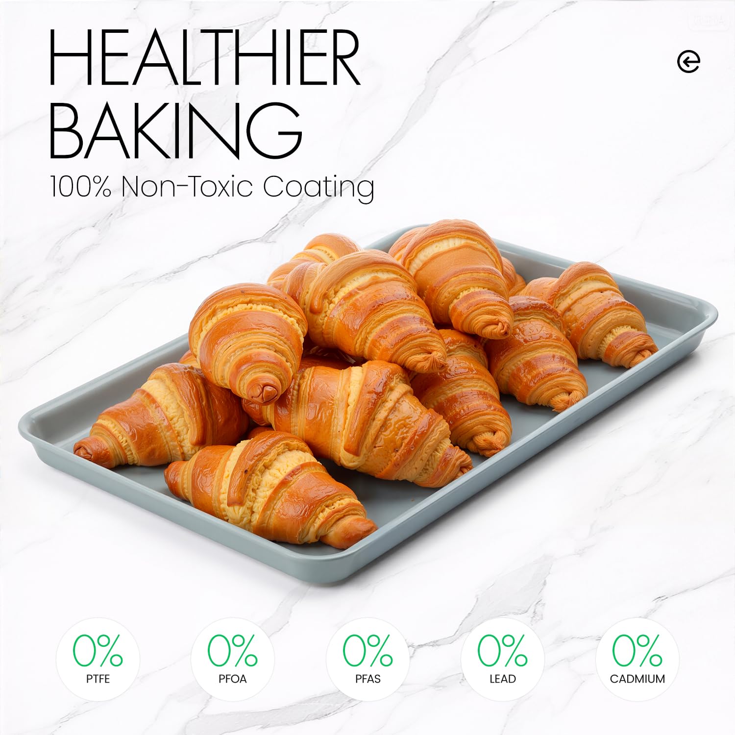 HYGGEOXY ceramic baking sheet 15x10 in use for oven baked dishes