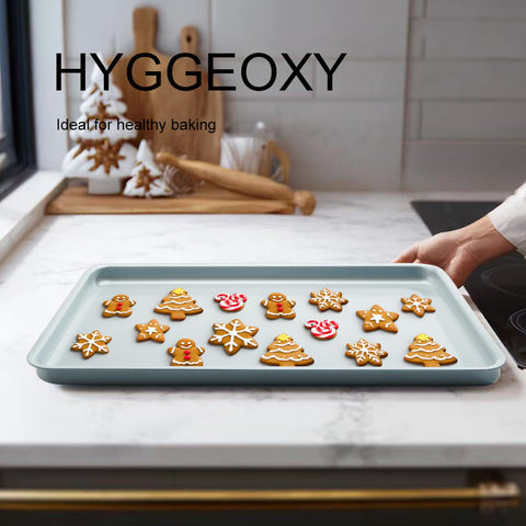 HYGGEOXY 15x10 sheet close-up shows non-toxic coating