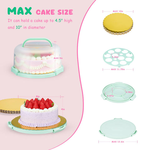 HYLCWTH 10 inch round gold cake boards for elegant presentation