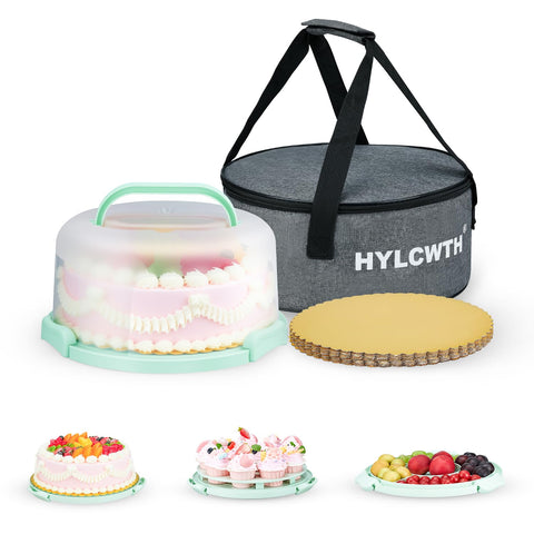 HYLCWTH cake carrier with lid and handle for secure transport
