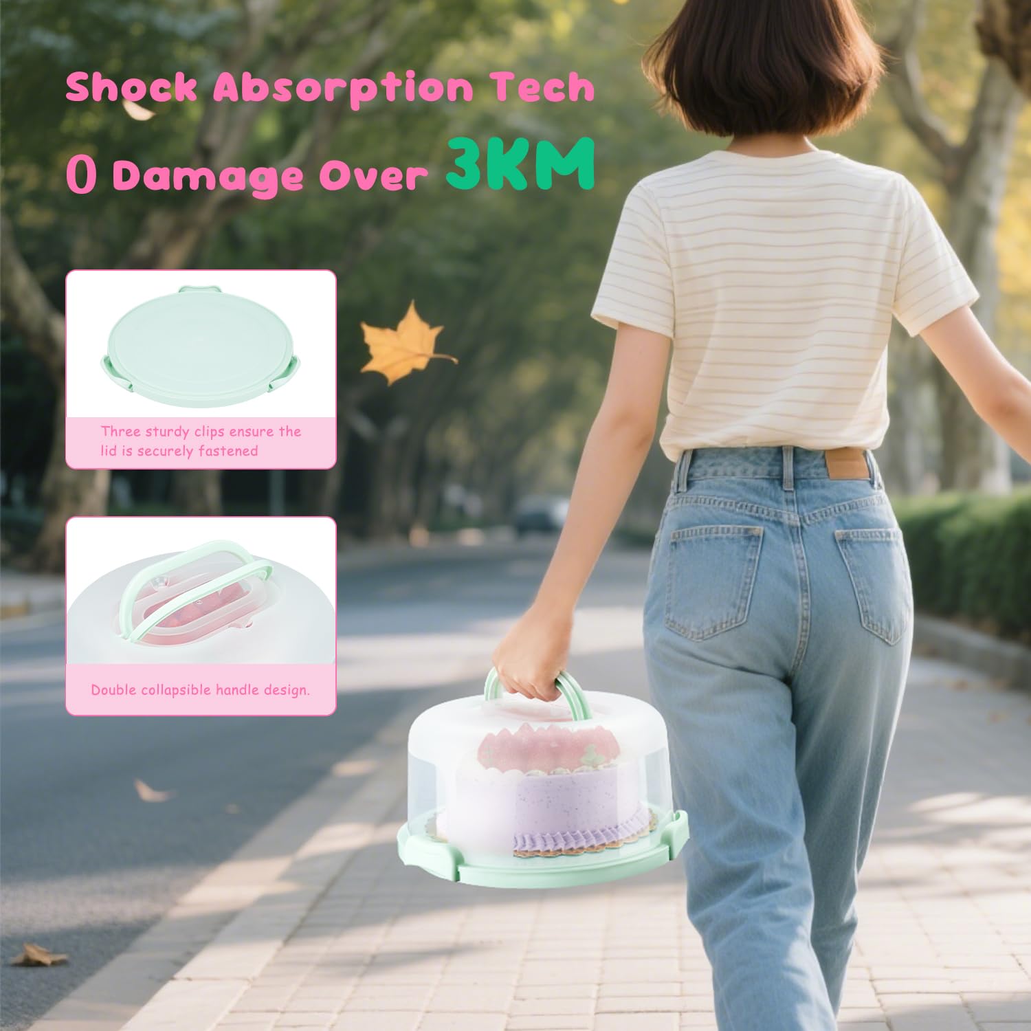 HYLCWTH secure snaps on tray prevent spills during transit