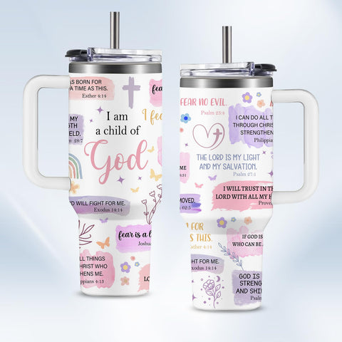 HYMONA 40oz tumbler with handle and straw for daily hydration on the go.