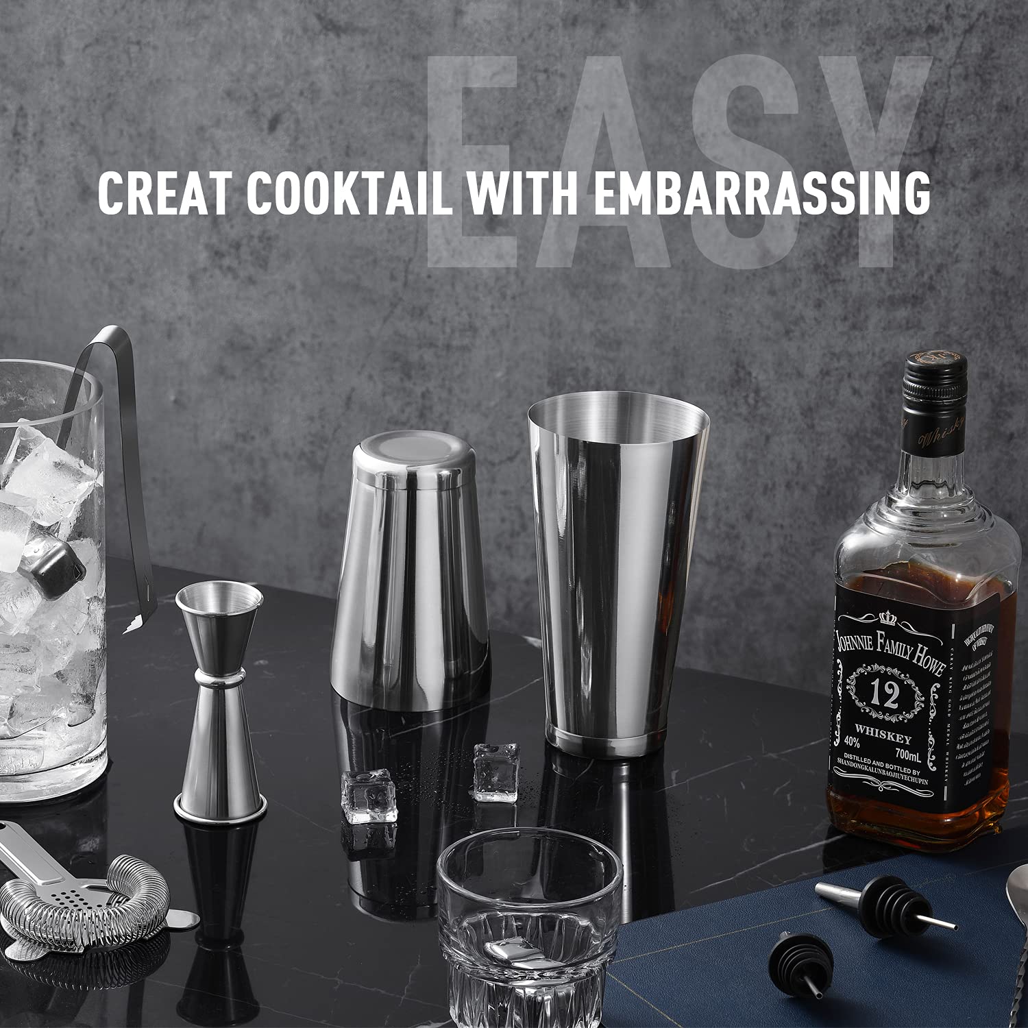 Hyoank portable travel bag supports on-the-go bartending at parties.