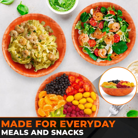 HYQO bowls designed for party snacks with a compact, stackable form.