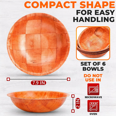 HYQO wooden serving bowls with a smooth finish for easy cleaning.