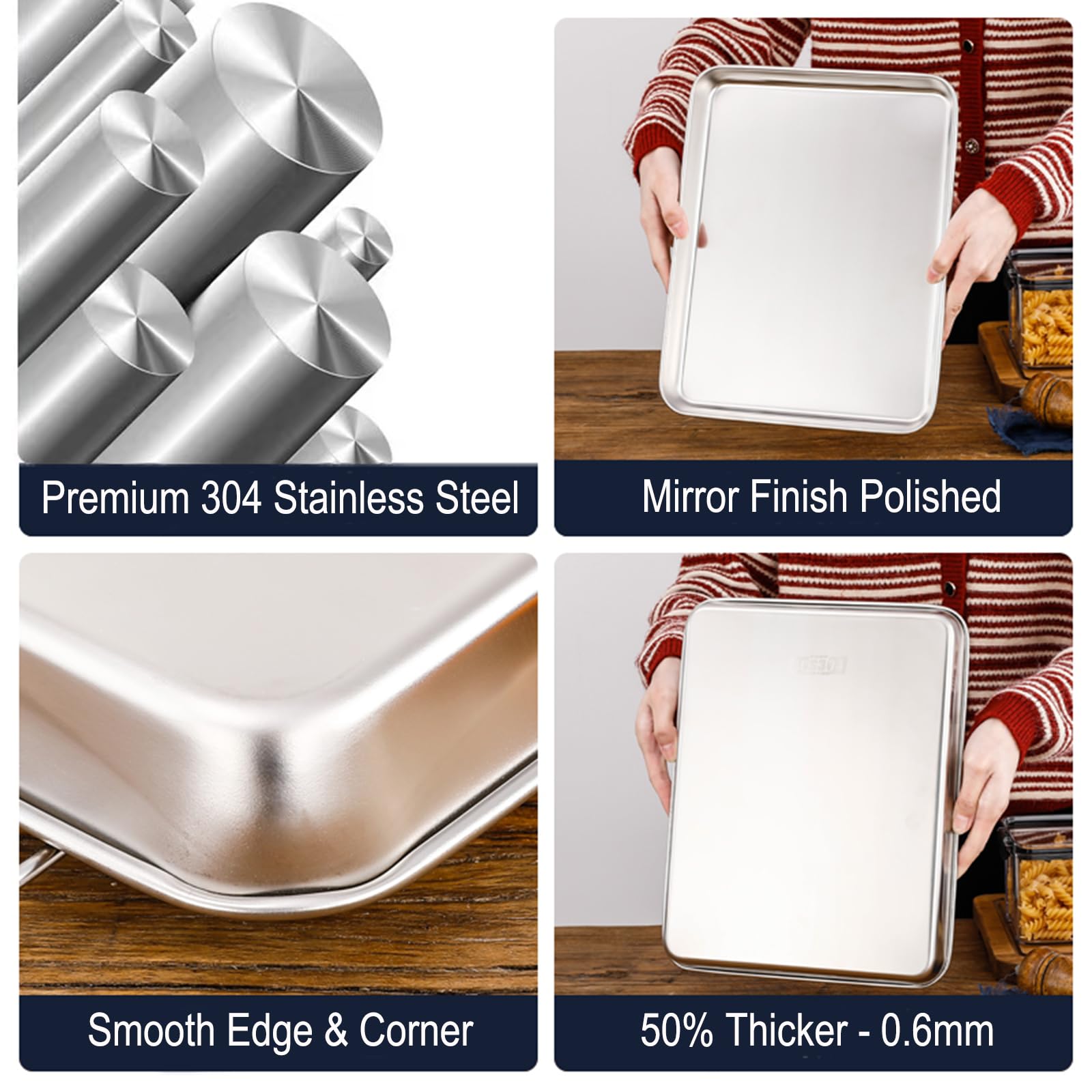 HYTK 0.6mm thick durable sheet pan for even heat