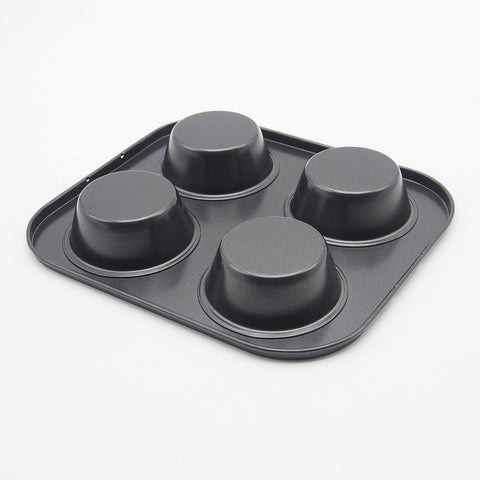 HYTK 4 Cup Muffin Pan non-stick coating detail for effortless release