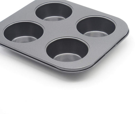 HYTK muffin pan coating close-up highlights non-stick toxin-free surface