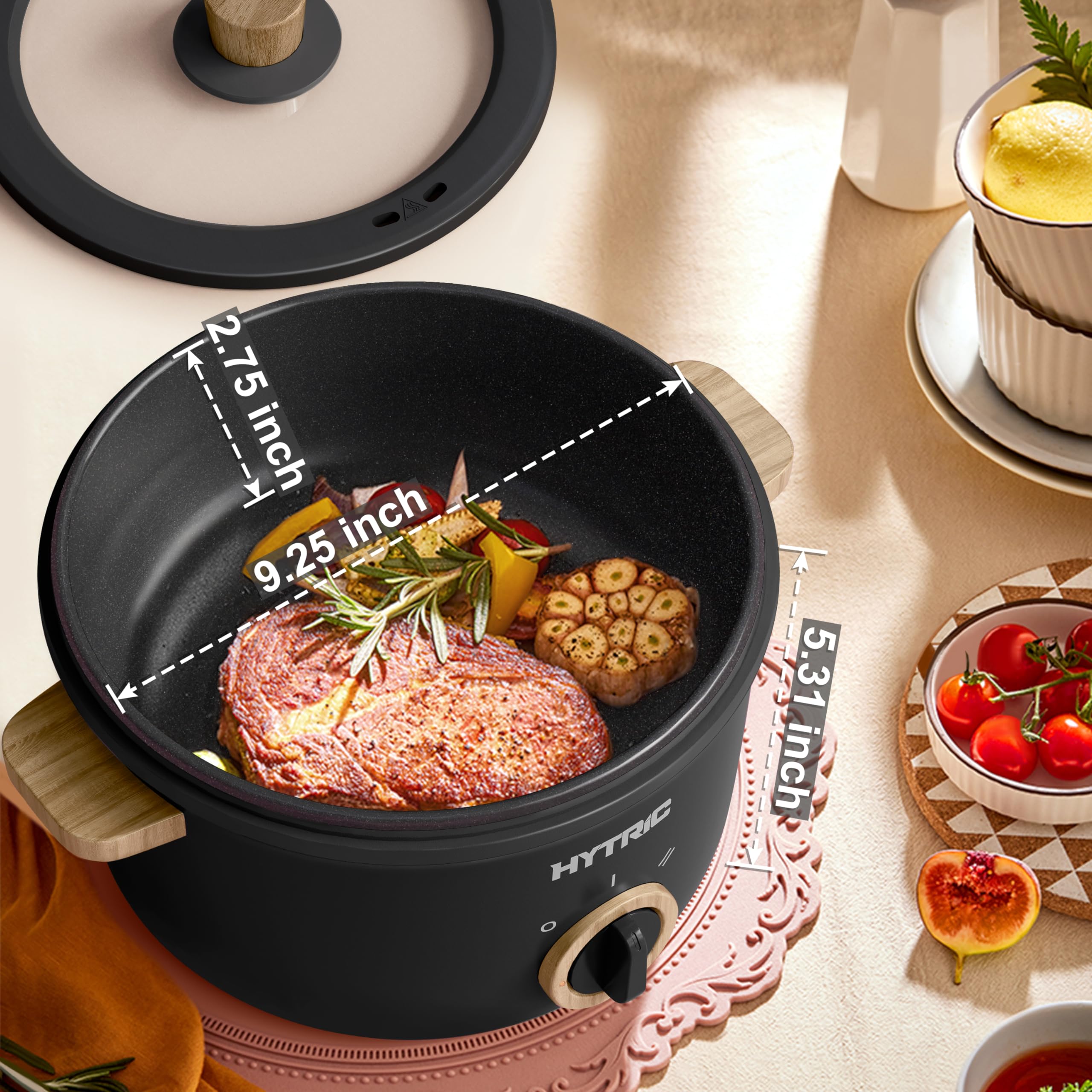 HYTRIC 2.5L capacity great for small gatherings and van life meals.