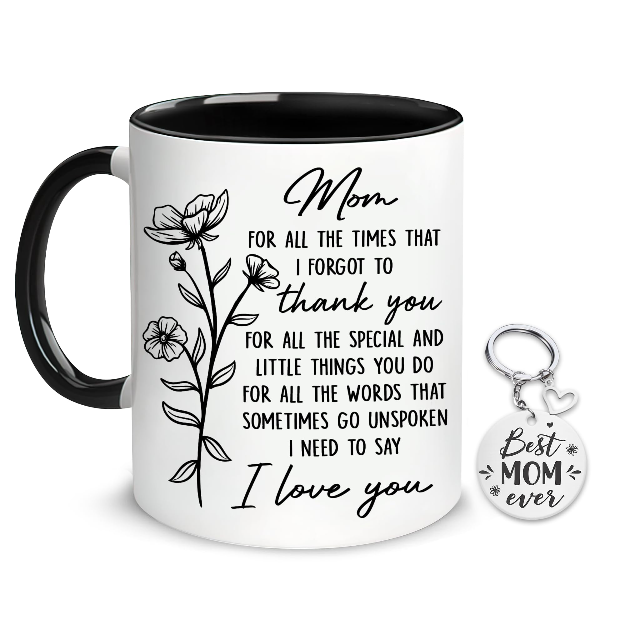 Hyturtle Mom 11oz mug with front design, ideal sentimental gift for mom