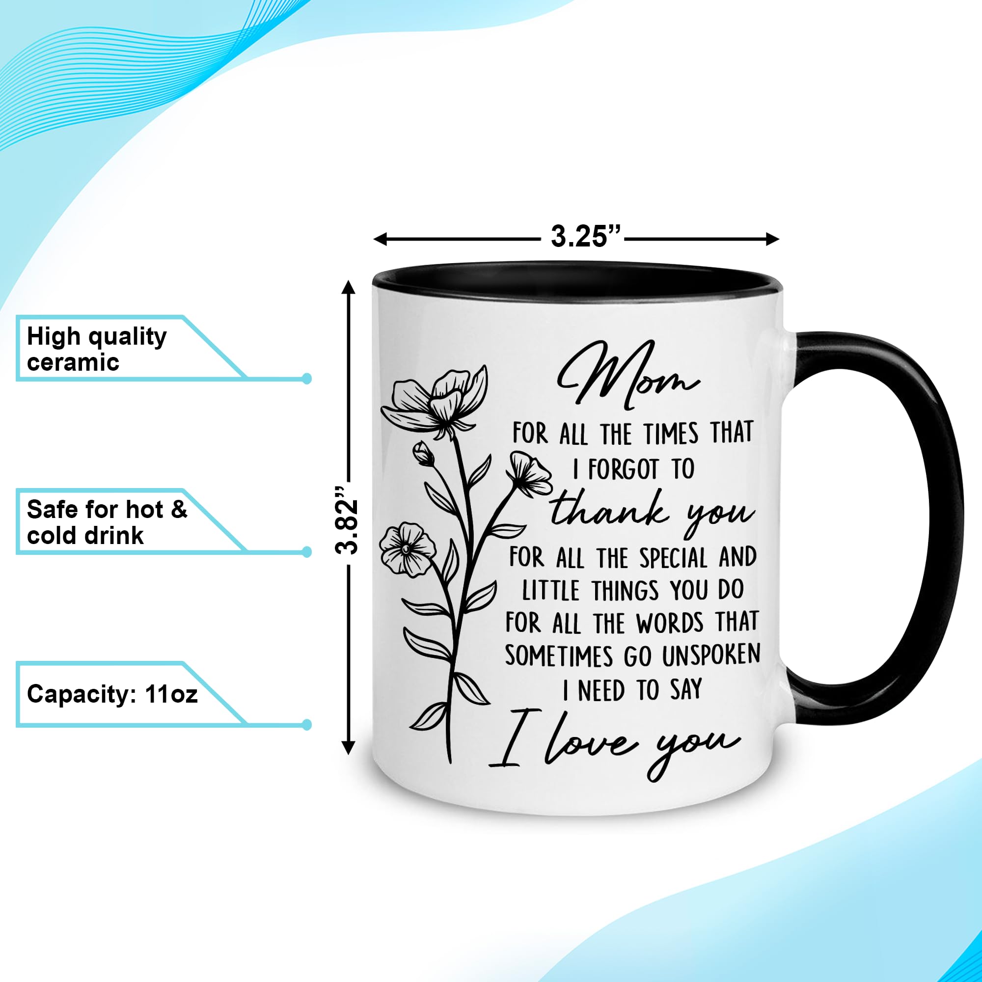 Hyturtle mug printed on both sides for versatile display