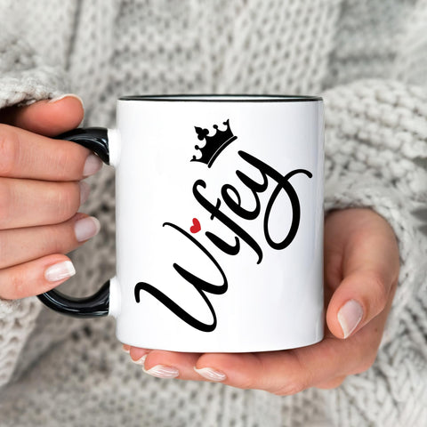 Hyturtle Wife Mug 11oz back view showing durable double-sided printing