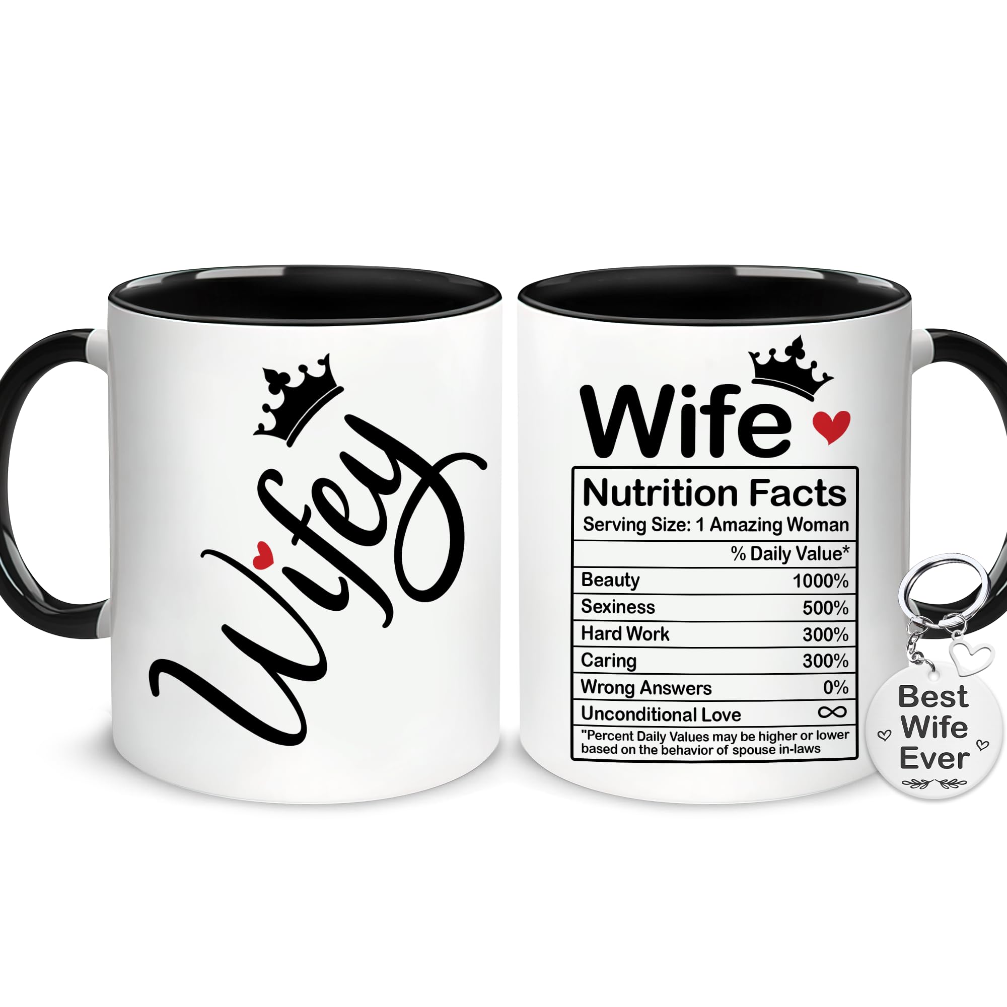 Hyturtle Wife Coffee Mug 11oz front view with vivid print for daily coffee