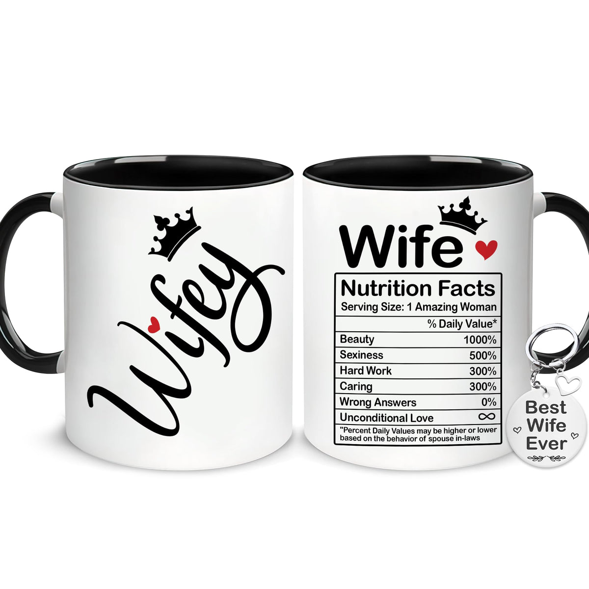 Hyturtle Wife Coffee Mug 11oz front view with vivid print for daily coffee