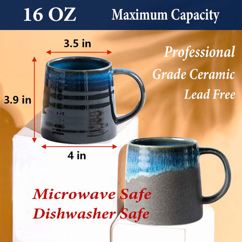 HYTYSKAR mug showing a wide base for enhanced stability on desks.