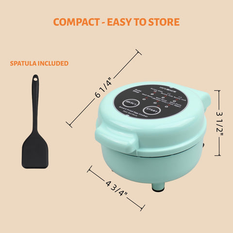 Hyvance Smart Fried Egg Cooker on a tidy kitchen counter for space savings.