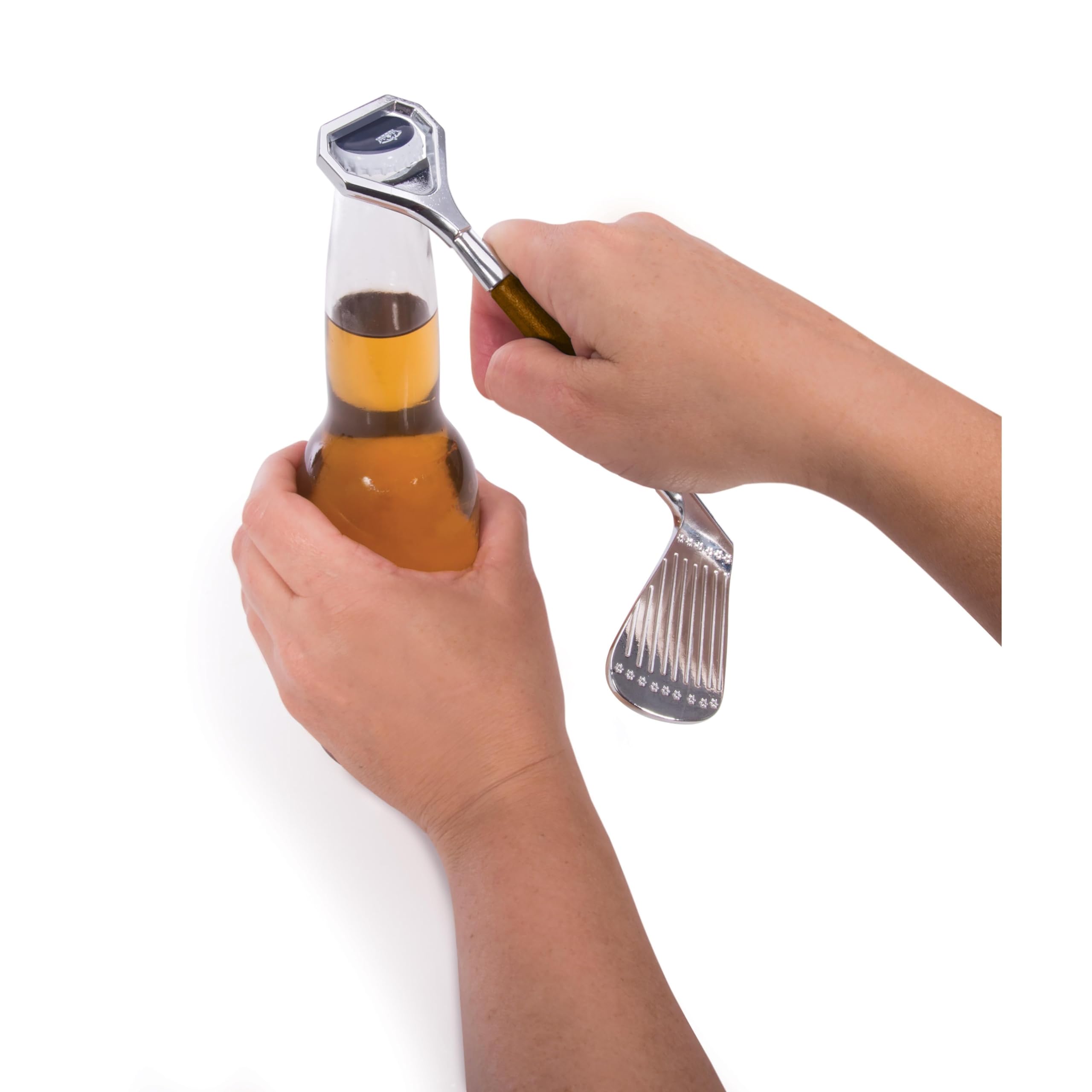 HYYF Golf Club Bottle Opener with 19th hole golf theme and style.