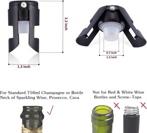 HYZ press-to-engage clips secure an airtight seal after use.