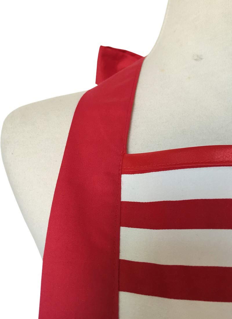 Hyzrz Lovely Handmade Cotton Retro Apron gift-ready; a thoughtful present for wife or mother.
