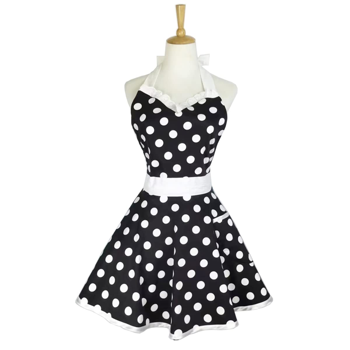 Hyzrz Sweetheart apron long waist ties for secure front or back tie