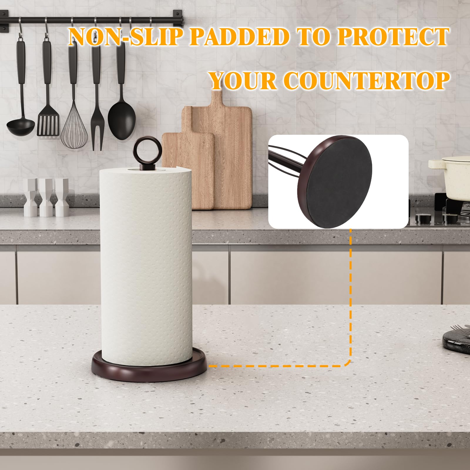 HZE versatile holder for kitchen and bathroom uses.