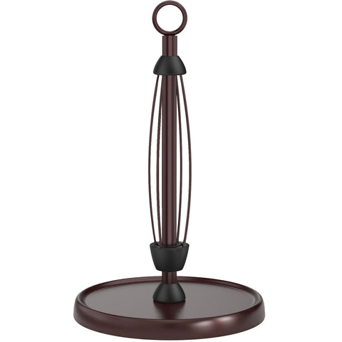 HZE oil rubbed bronze paper towel holder top view showing one-handed tear feature.