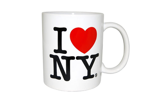 I Love NY colorful mug yellow; keeps beverage warm and brightens mornings.
