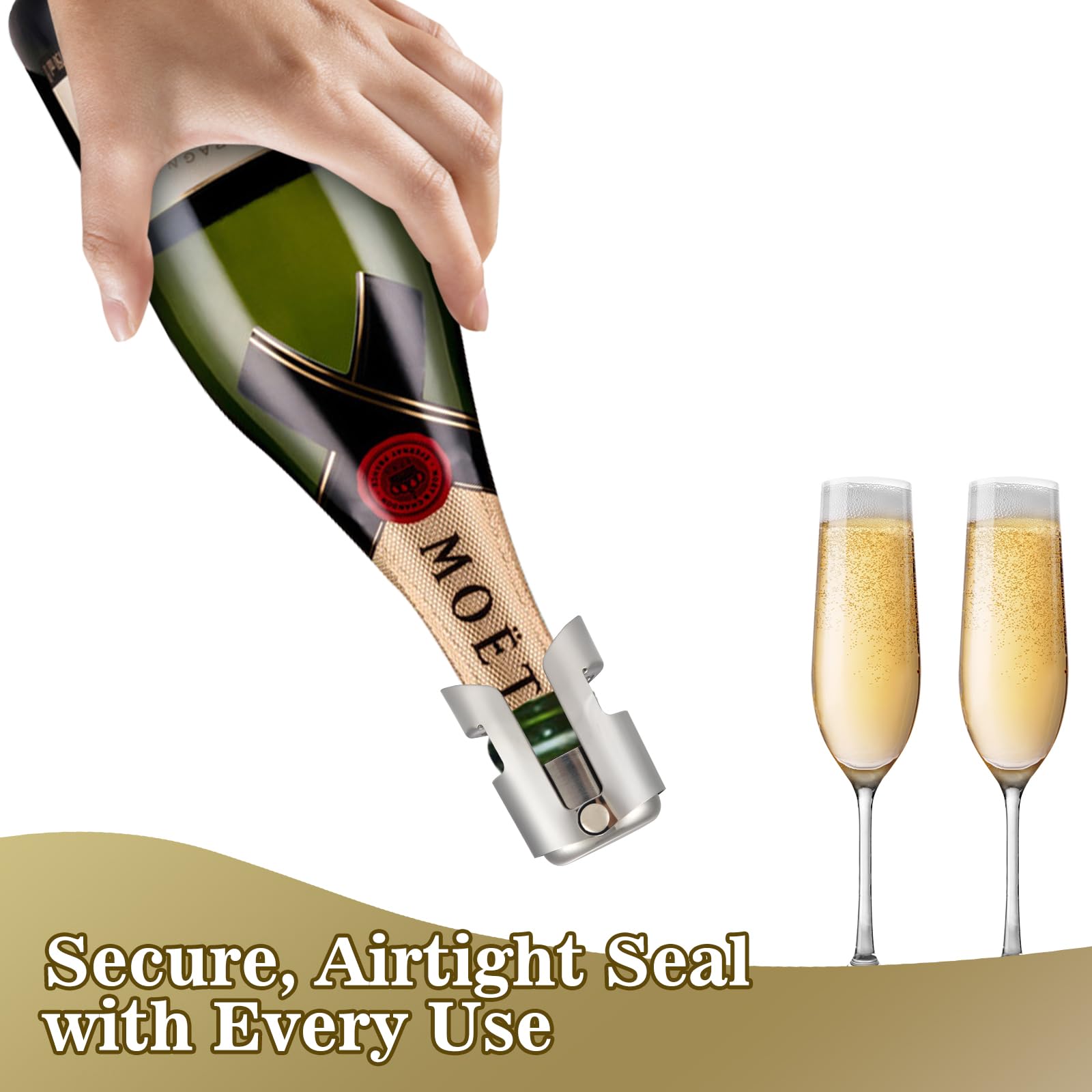 Reusable I-MART champagne stopper pack ideal for multiple celebrations