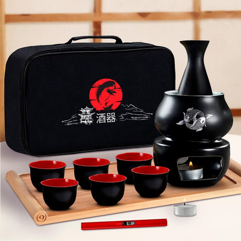 i2 Home Japanese Sake Set with Warmer complete assembly for gatherings