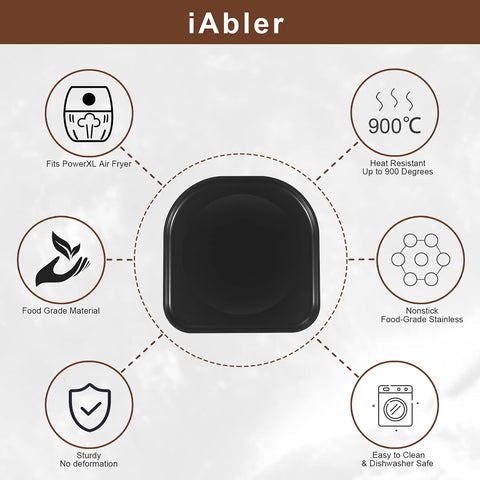 iabler drip tray for PowerAirFryer Pro 6qt captures drips and crumbs