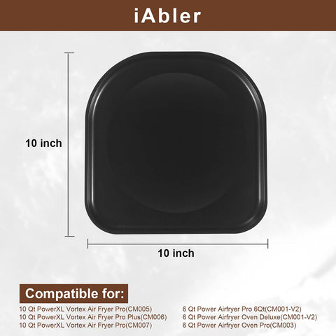 iabler air fryer drip tray for PowerXL Vortex 10qt Plus prevents mess during cooking