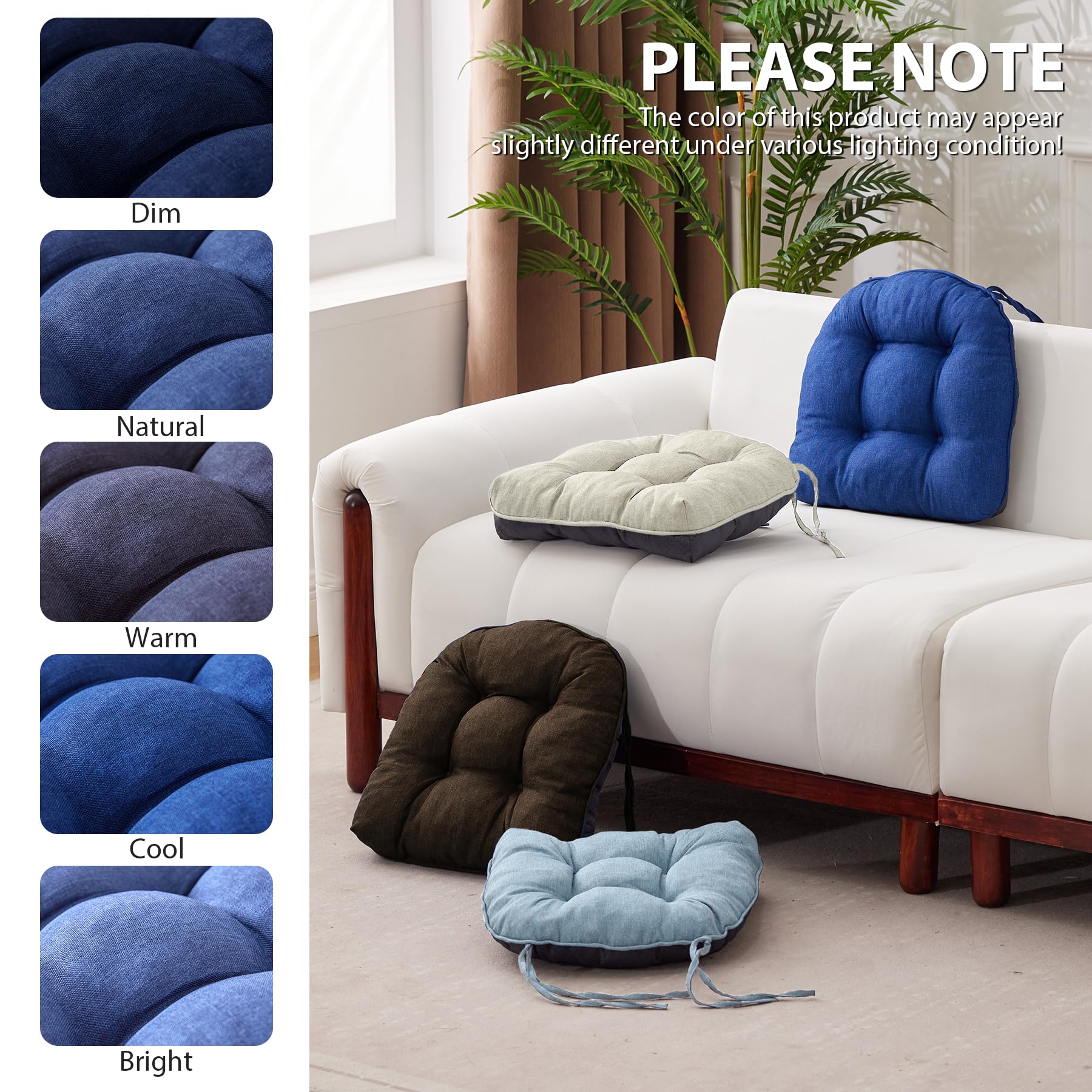 IASEAHK 15.5 x 15.5 inch pads add comfort indoors