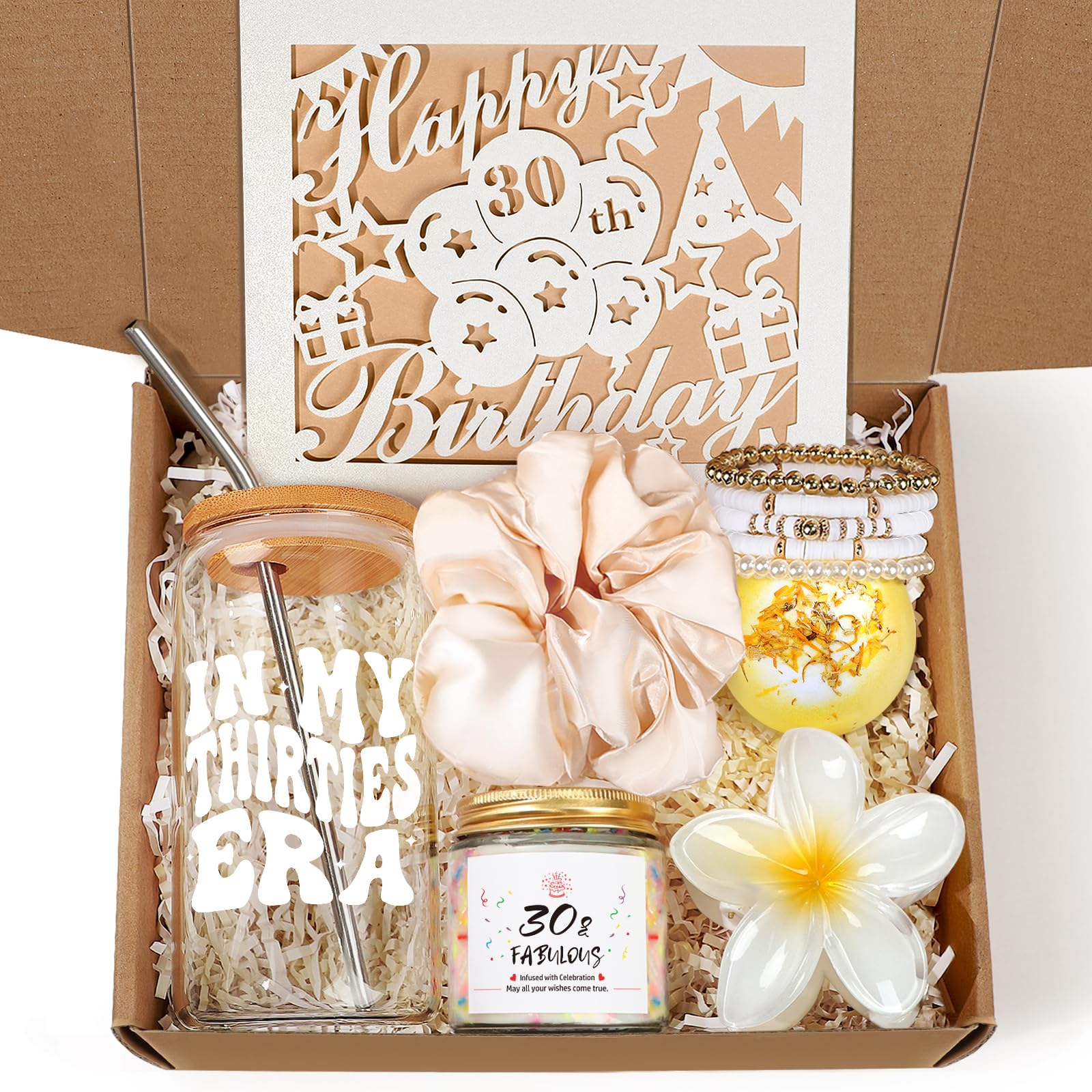 iaovueby 30th birthday gift set cup — durable borosilicate glass for everyday coffee